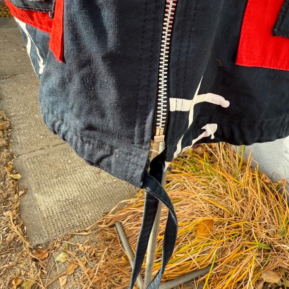 Unique vintage 90s Nautical anchor print oversized hooded jacket - Picture 8 of 9